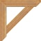 Ekena Millwork Traditional Slat Rough Sawn Bracket w/ Offset Brace, Western Red Cedar, 6"W x 26"D x 26"H BKT0604X26X26TRA06RWR - alternate 3